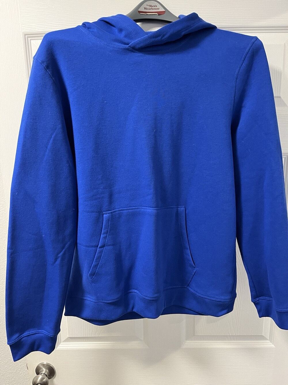 ID Ideology Men's Large Fleece Hoodie Front Pouch Pocket Blue New with tags